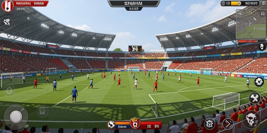 Screenshot gameplay yang menampilkan level menantang.