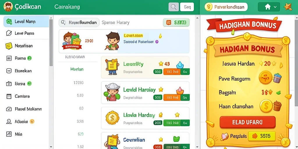 Fitur bonus yang membuat permainan semakin seru.