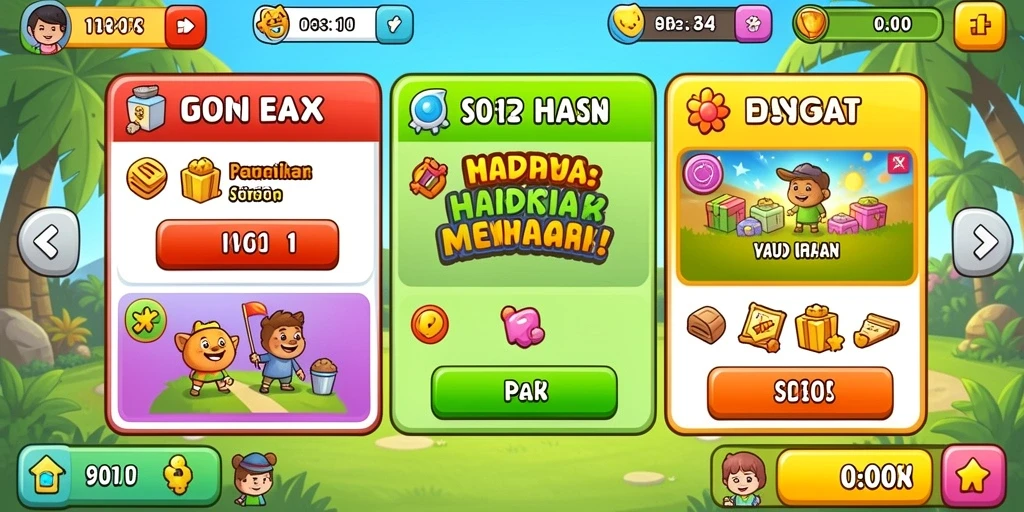 Aksi gameplay yang seru dan penuh tantangan.
